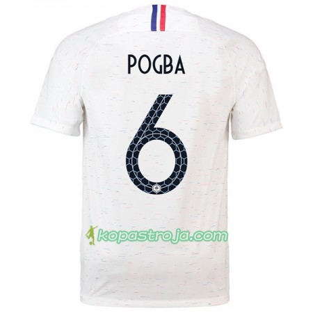 Billiga Fotbollströjor Frankrike Pogba 6 VM 2018 Borta tröja